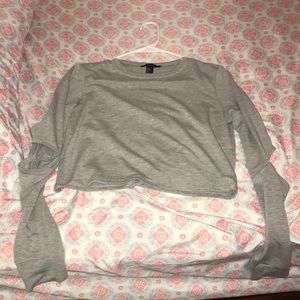 Long sleeve crop top